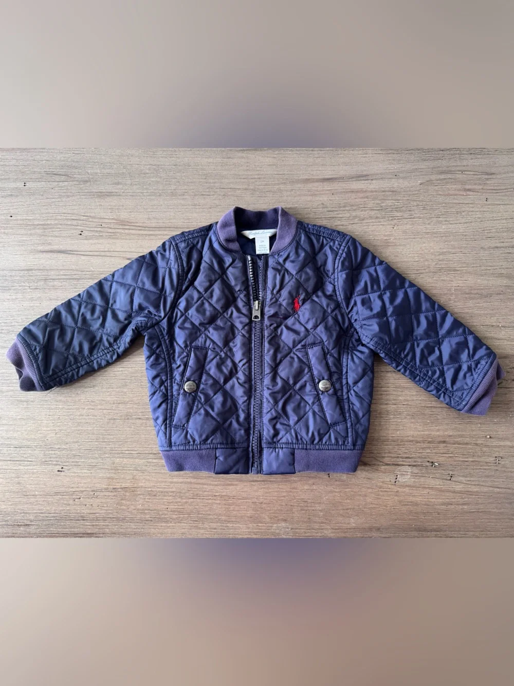 Ralph Lauren Quilted Puffer Jacket - Purple